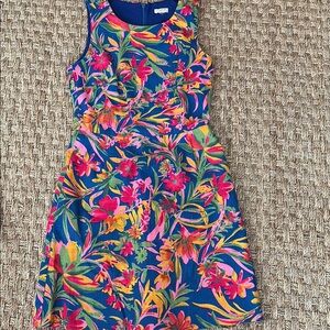 Floral fitted cocktail dress
